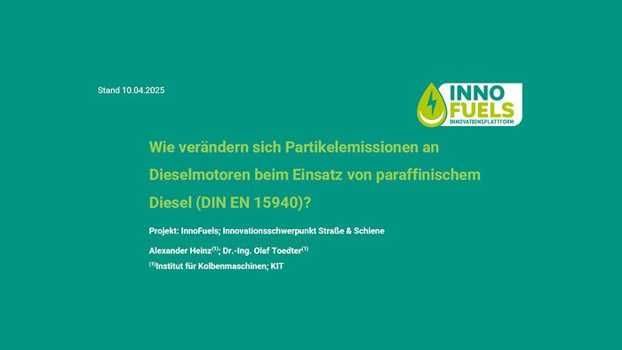 Fachbericht zu Partikelemissionen von HVO