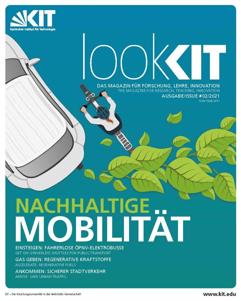 Titelblatt der Ausgabe des Magazins lookKIT zum Thema "Nachhaltige Mobilität"